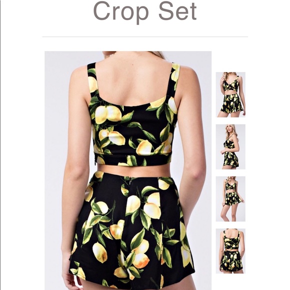 Lemonade Crop Top Set - Picture 6 of 7